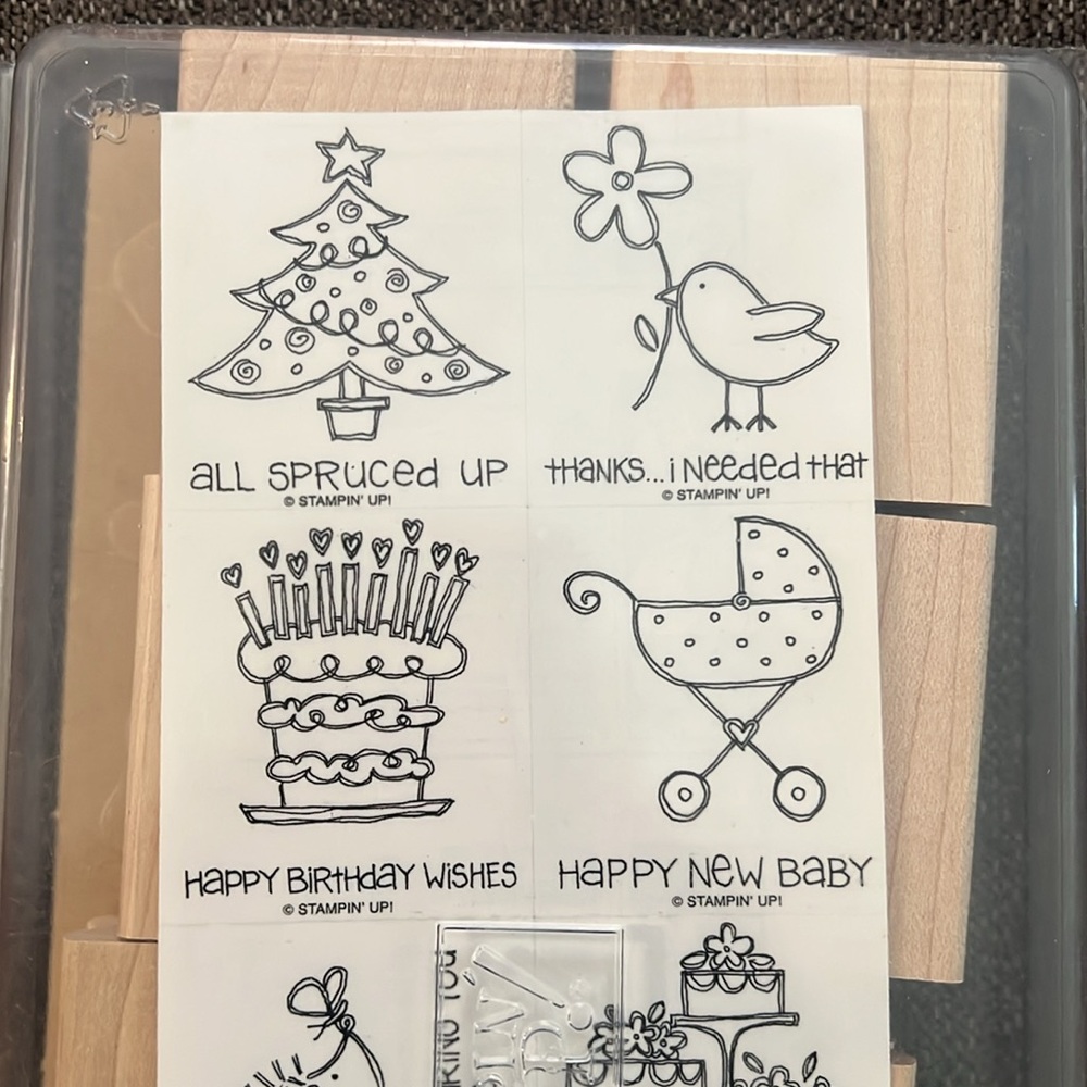 Stampin’ Up! Fun & Fast Notes Stamp Set Unmounted. NWT - Picture 2 of 4
